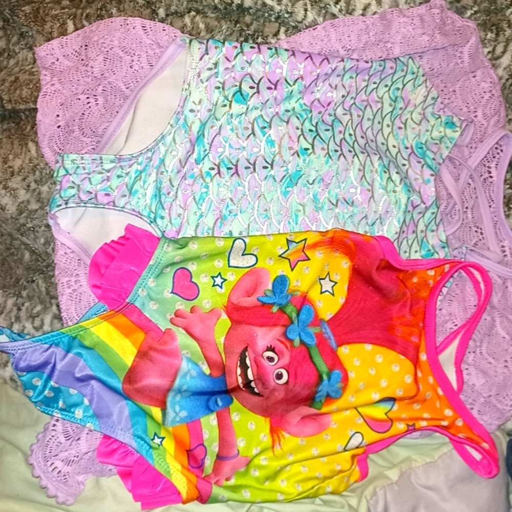 Toddler Girl swim suit and cover up 4T